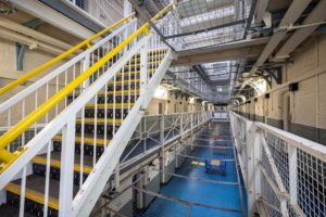 A view of A wing at Shrewsbury Prison