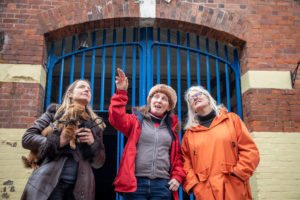 A group of friends on a Self-Guided Tour of Shrewsbury Prison