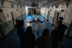 Officer Goodwin at Shrewsbury Prison, delivering a Ghost Tour